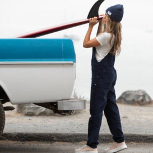 Like NEW Roxy Backyard Escape Jumpsuit Mood Indigo LG (US 11) - Picture 2 of 6